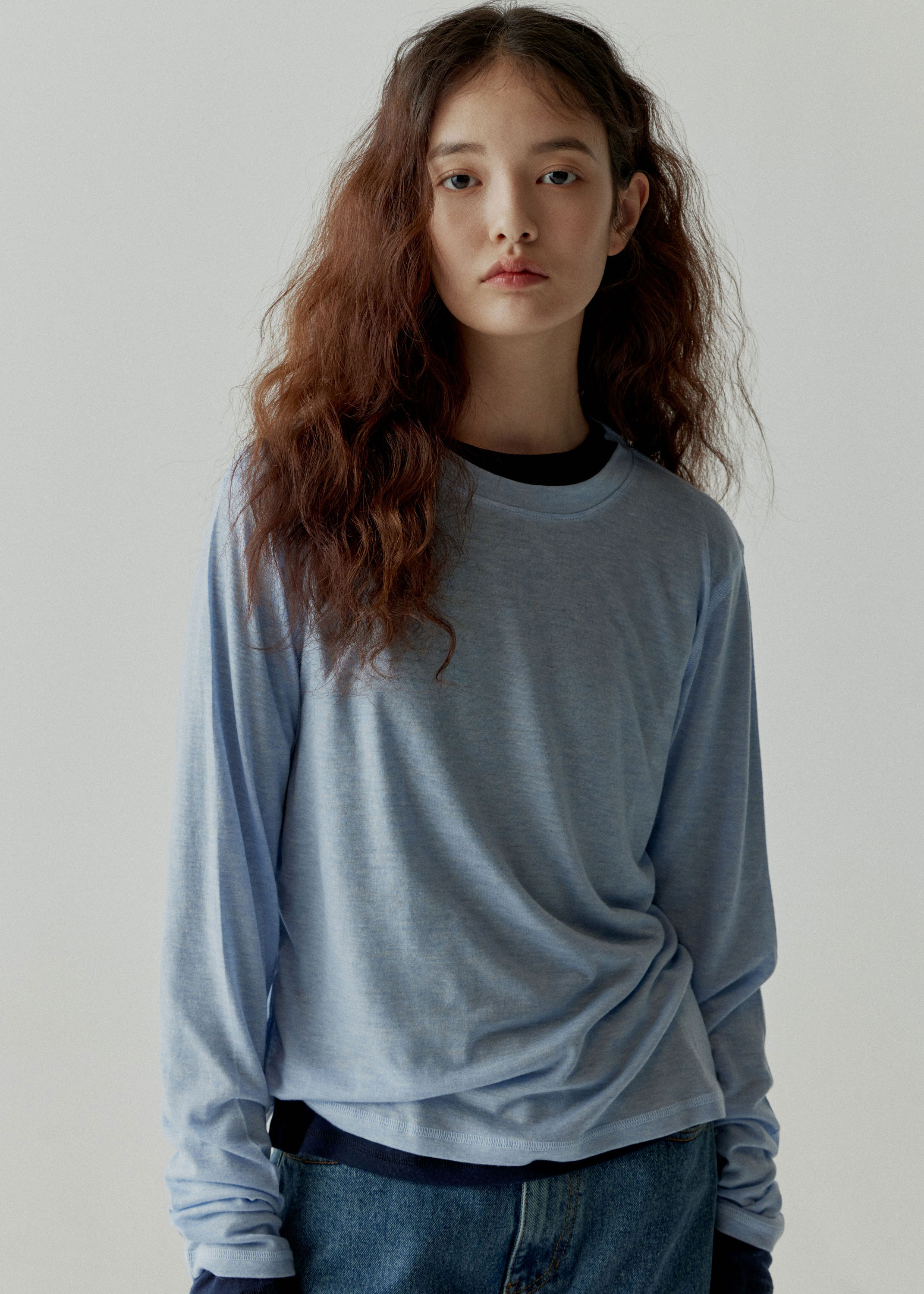 [10% ] Layered Round T-Shirt (5colors)